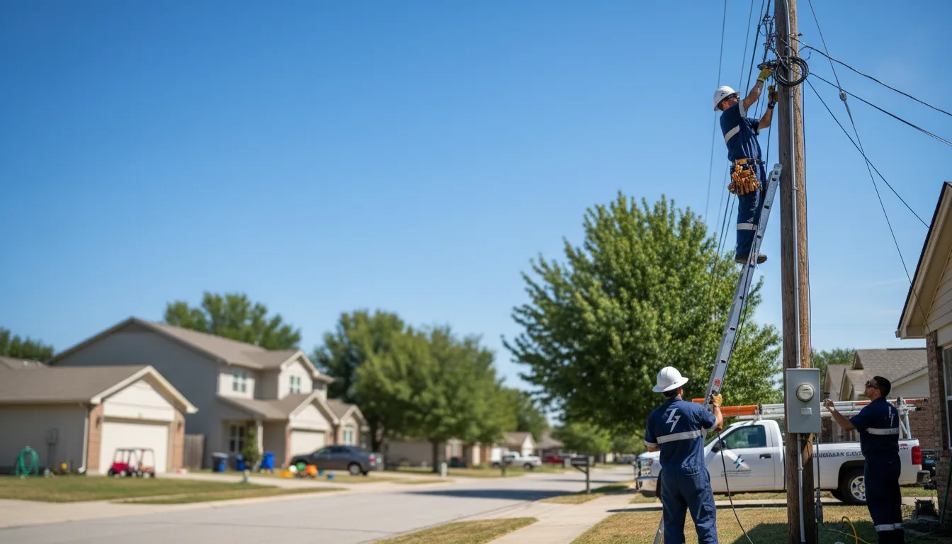 Residential electrician providing installation services in Firth, NE